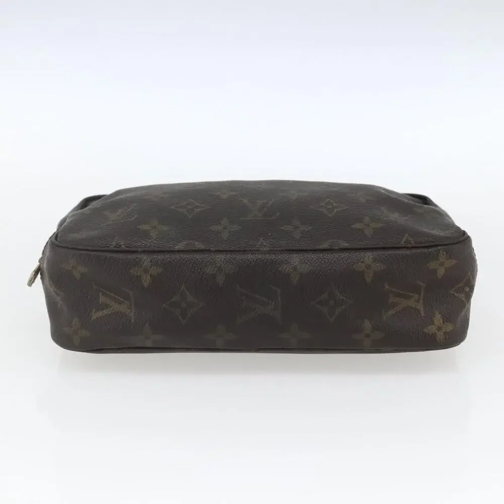 Louis Vuitton Monogram Trousse Toilette 23 Clutch Bag Brown